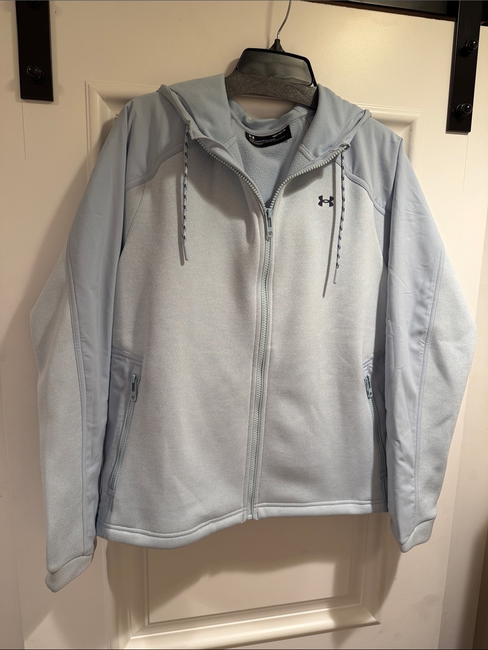 Under Armour Women's Pale Blue Full-Zip Hooded Jacket